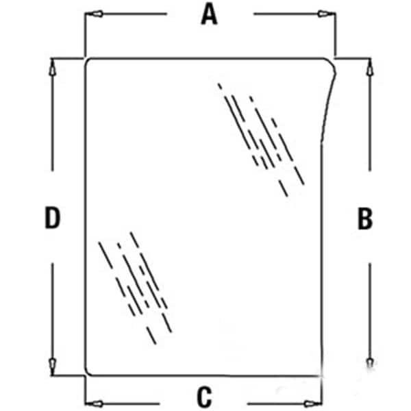 Aftermarket Right Hand Front Lower Glass L78534 - main